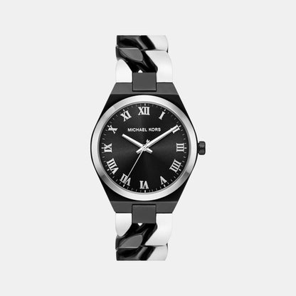 Michael Kors Lennox Women Quartz Black Dial Analog Stainless Steel Watch Mk7502