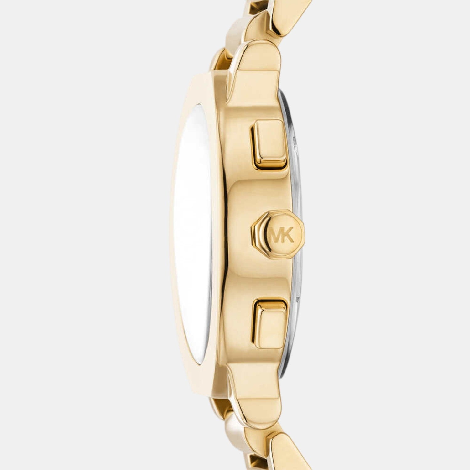 Michael Kors Gramercy Women Quartz Gold Dial Chronograph Stainless Steel Watch Mk7520