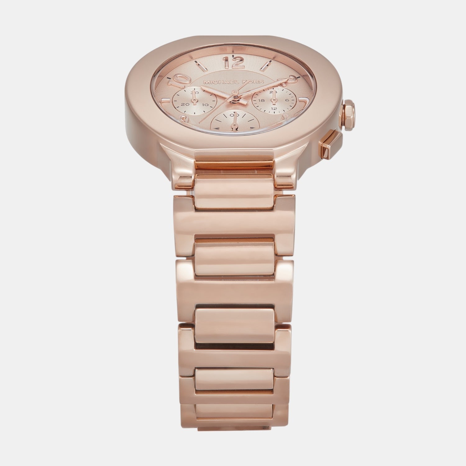 Michael Kors Gramercy Women Quartz Pink Dial Chronograph Stainless Steel Watch Mk7521