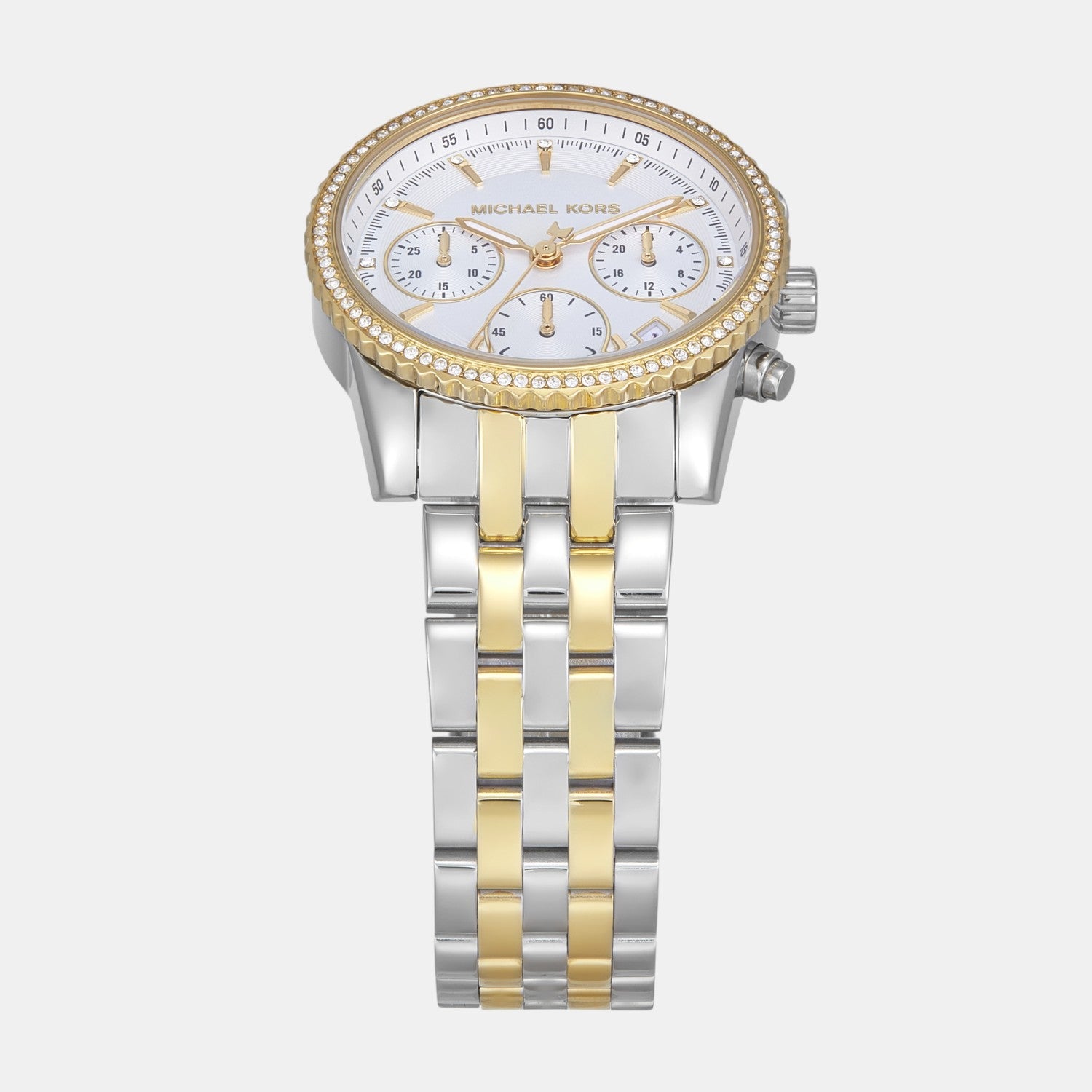 Michael Kors Bryant Women Quartz White Dial Chronograph Stainless Steel Watch Mk7532