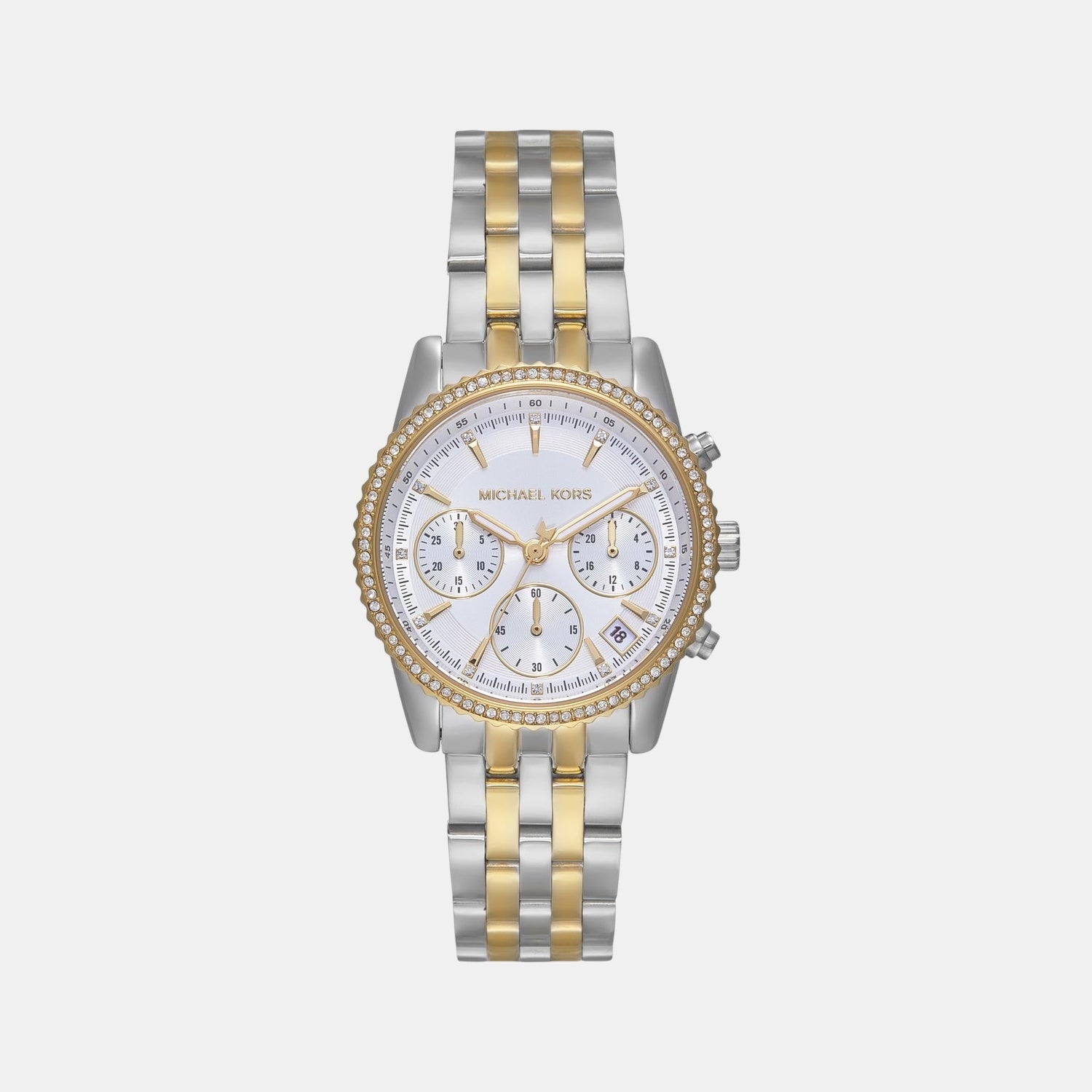 Michael Kors Bryant Women Quartz White Dial Chronograph Stainless Steel Watch Mk7532