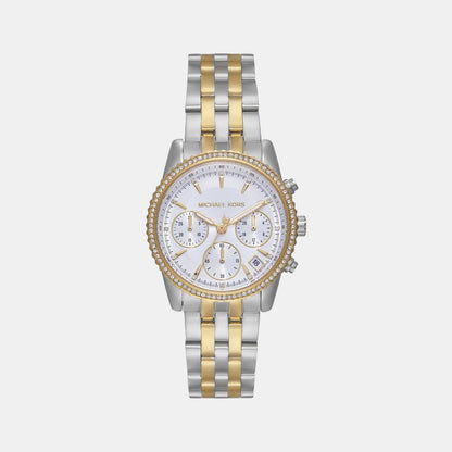 Michael Kors Bryant Women Quartz White Dial Chronograph Stainless Steel Watch Mk7532