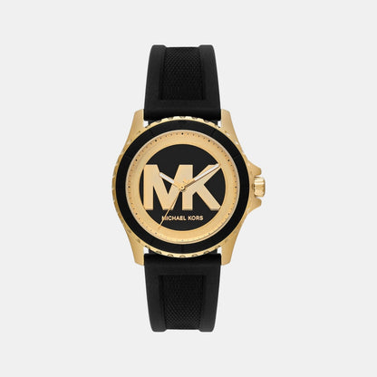 Michael Kors Everest Women Quartz Black Dial Analog Silicone Watch Mk7537