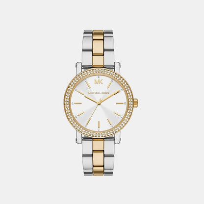 Michael Kors Corey Women Quartz White Dial Analog Stainless Steel Watch Mk7550