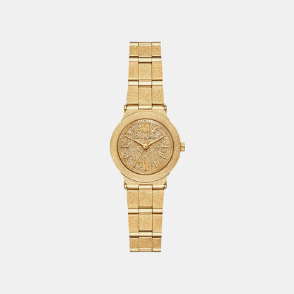 Michael Kors Billie Women Quartz Gold Dial Analog Stainless Steel Watch Mk7554