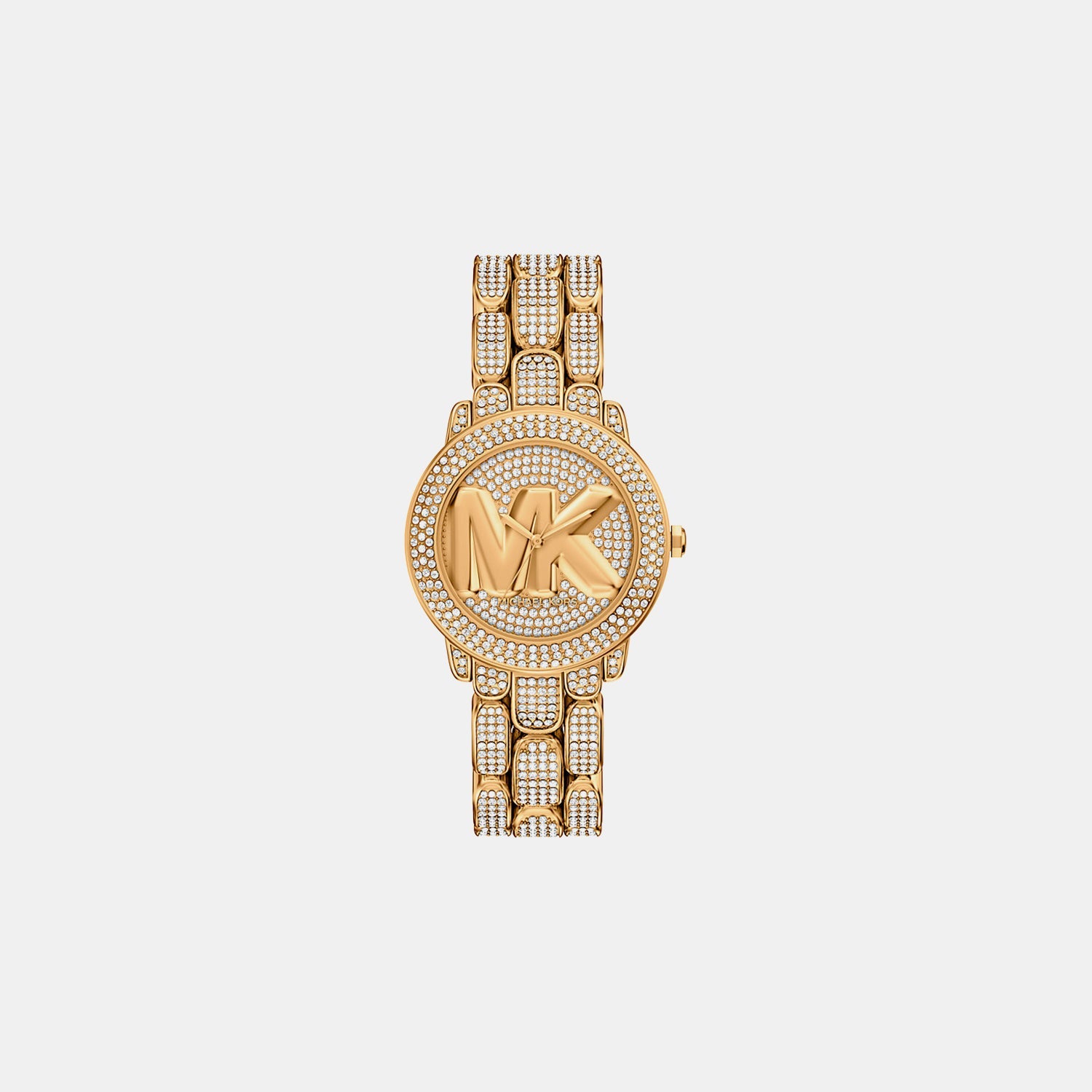 Michael Kors Phoebe Women Quartz Gold Dial Analog Stainless Steel Watch Mk7565