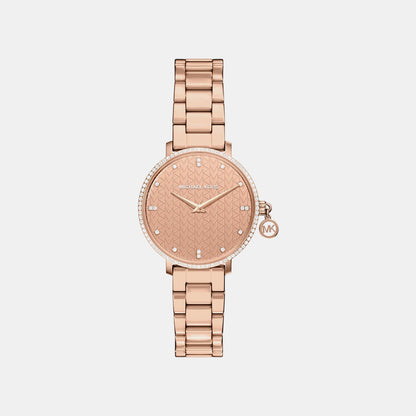 Michael Kors Pyper Women Quartz Rose Gold Dial Analog Stainless Steel Watch Mk7573