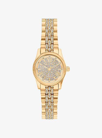 Michael Kors Petite Lexington Pav Gold-Tone Watch