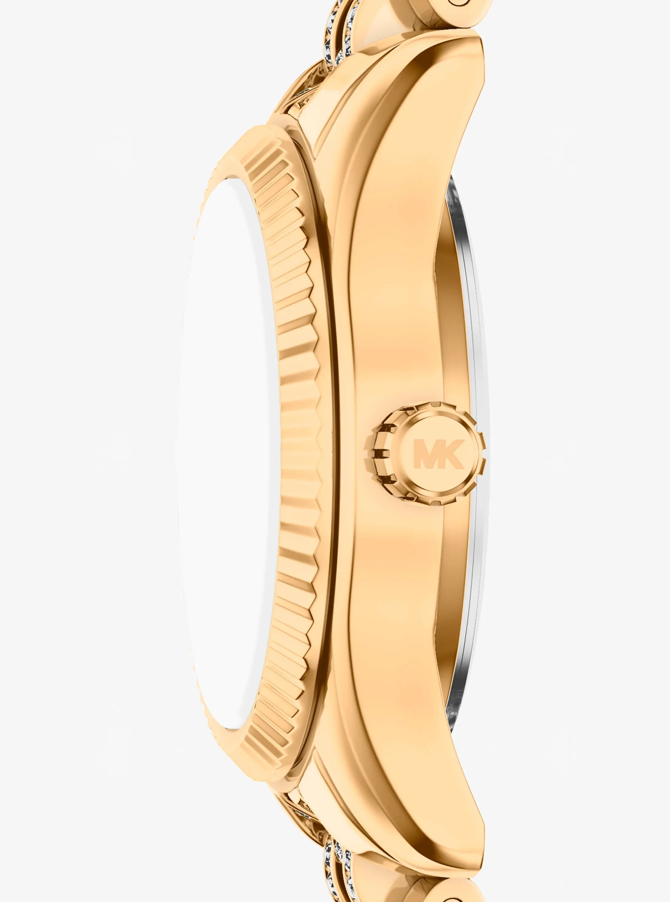 Michael Kors Petite Lexington Pav Gold-Tone Watch