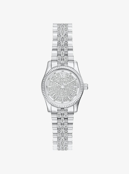Michael Kors Petite Lexington Pav Silver-Tone Watch