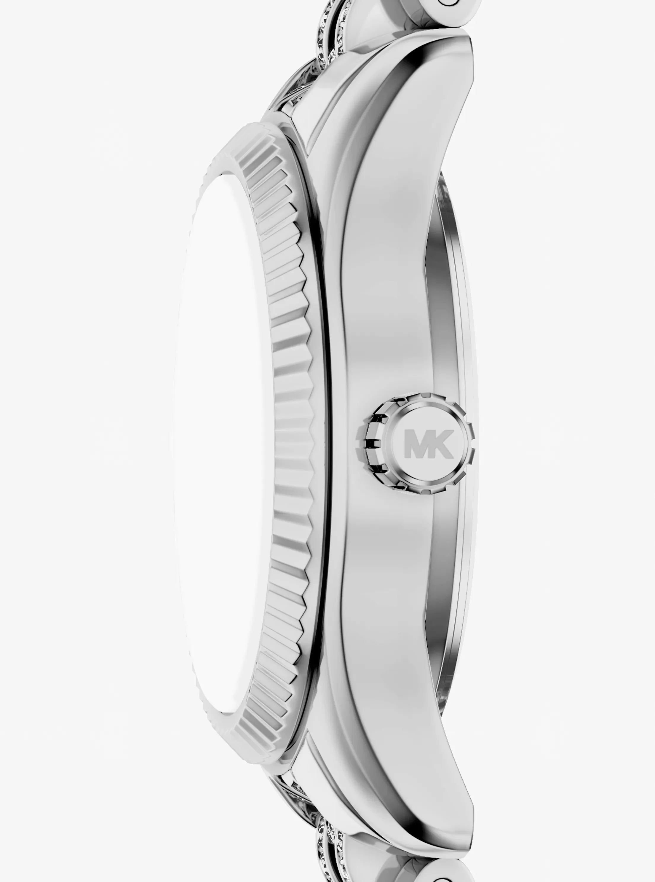 Michael Kors Petite Lexington Pav Silver-Tone Watch