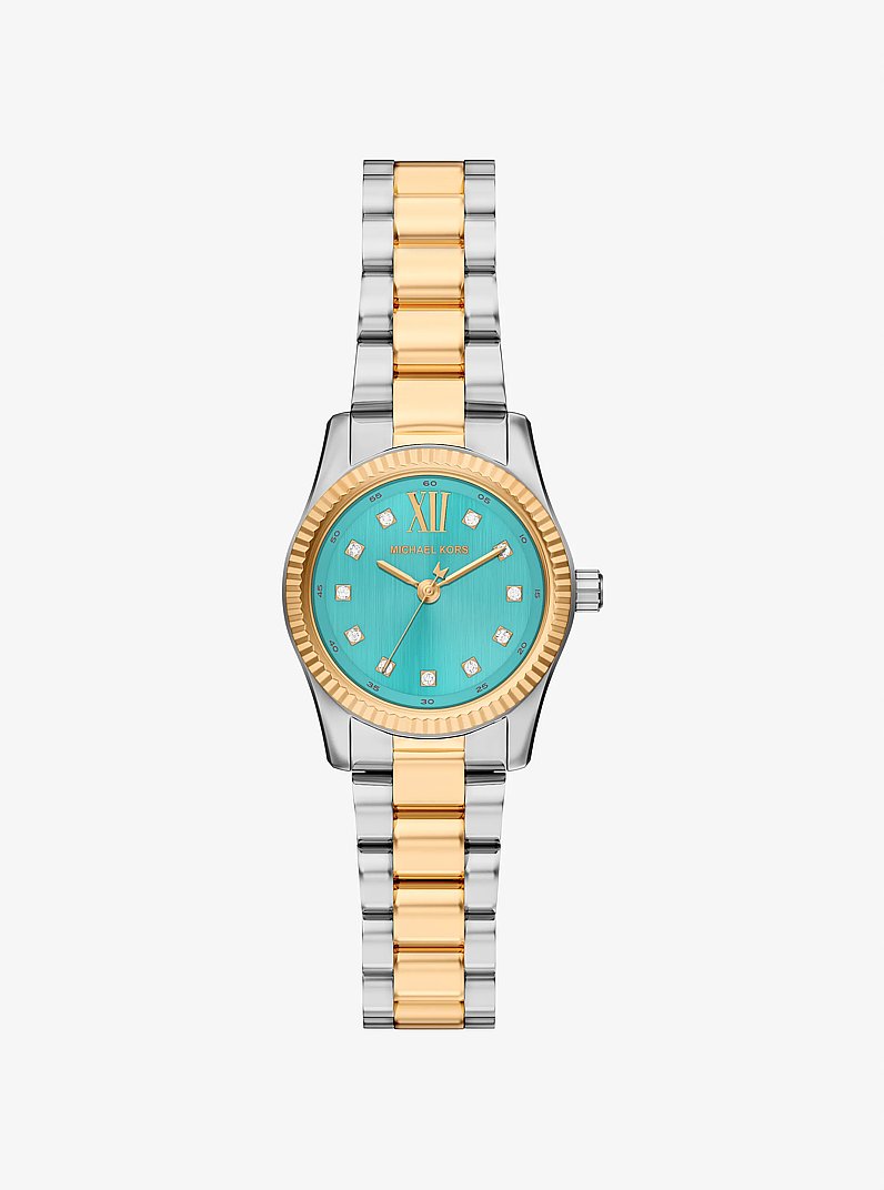 Michael Kors Petite Lexington Pav Two-Tone Watch