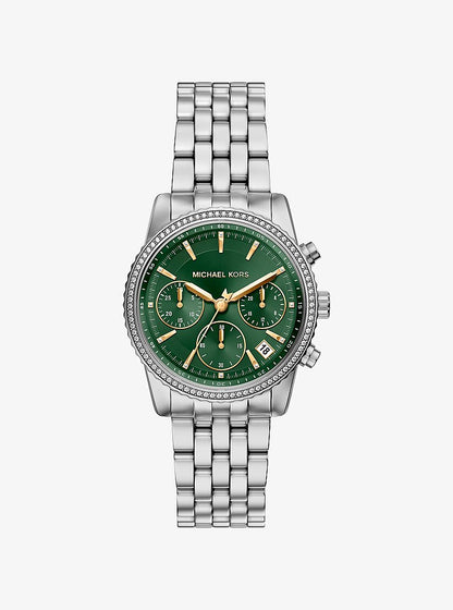 Michael Kors Bryant Pav Silver-Tone Watch