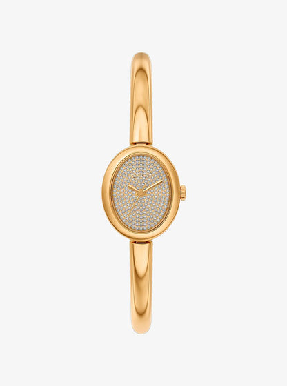 Michael Kors Petite Maude Gold-Tone Bangle Watch