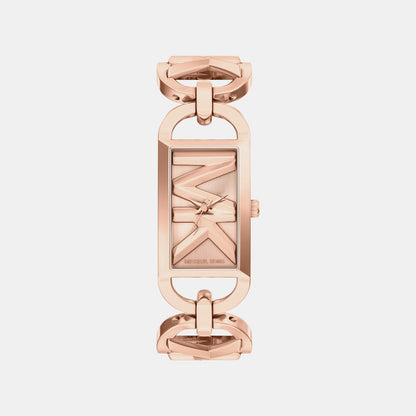 Michael Kors Mk Empire Women Quartz Rose Gold Dial Analog Stainless Steel Watch Mk7602