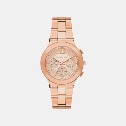 Michael Kors Billie Women Quartz Rose Gold Dial Chronograph Stainless Steel Watch Mk7604