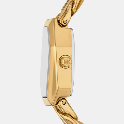 Michael Kors Suri Women Quartz Gold Dial Analog Stainless Steel Watch Mk7615