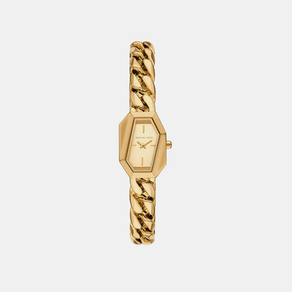 Michael Kors Suri Women Quartz Gold Dial Analog Stainless Steel Watch Mk7615