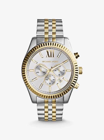 Michael Kors Oversized Lexington Two-Tone Watch