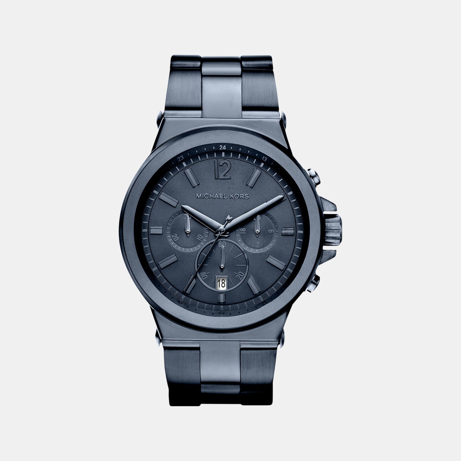 Michael Kors Dylan Men Quartz Blue Dial Chronograph Stainless Steel Watch Mk8655