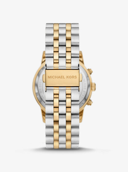 Oversized Hutton Two-Tone Watch Two Tone Two Tone