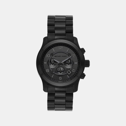 Michael Kors Runway Men Quartz Black Dial Chronograph Stainless Steel Watch Mk9073