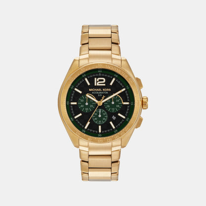 Michael Kors Accelerator 2.0 Men Quartz Black Dial Chronograph Stainless Steel Watch Mk9177