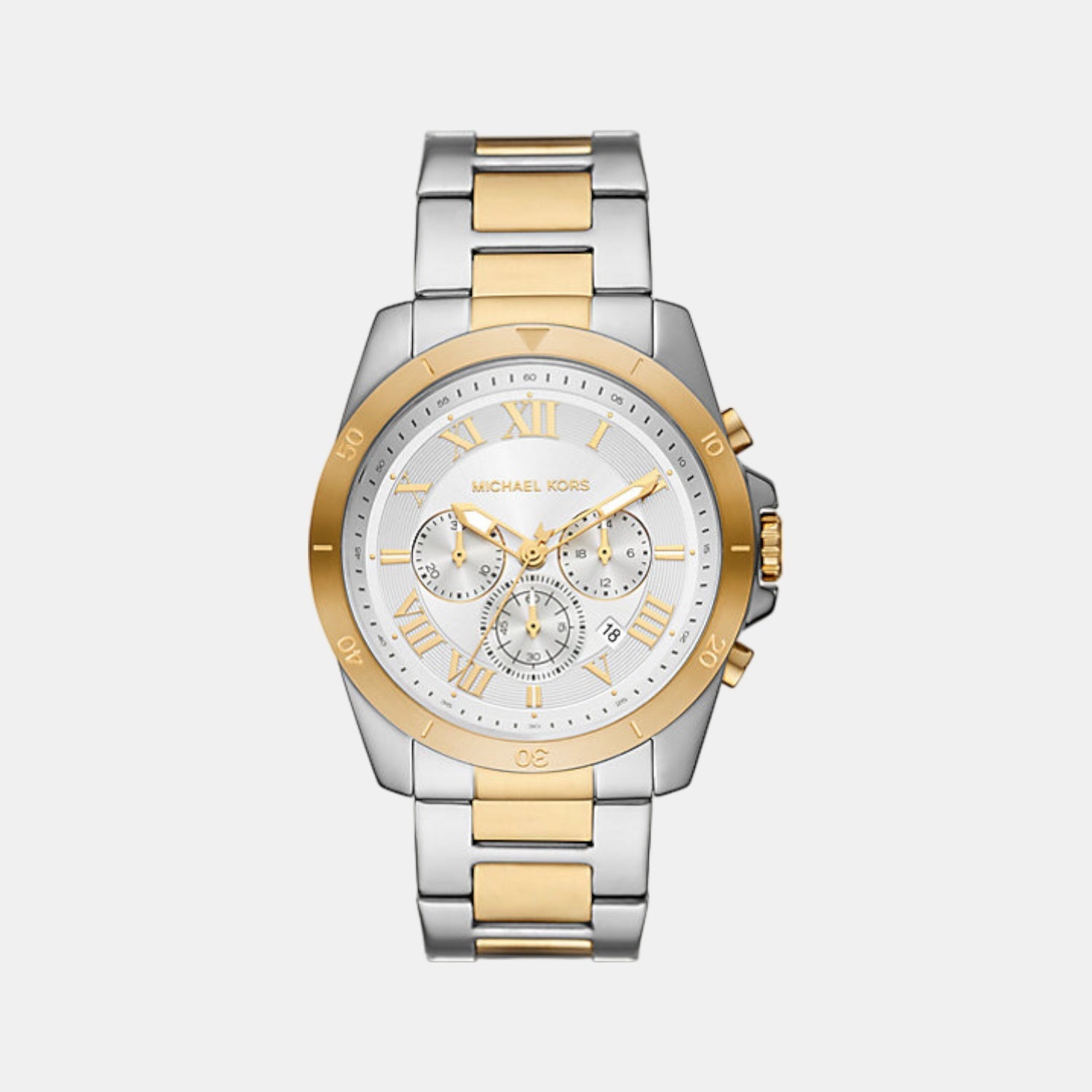 Michael Kors Alek Men Quartz Silver Dial Chronograph Stainless Steel Watch Mk9183
