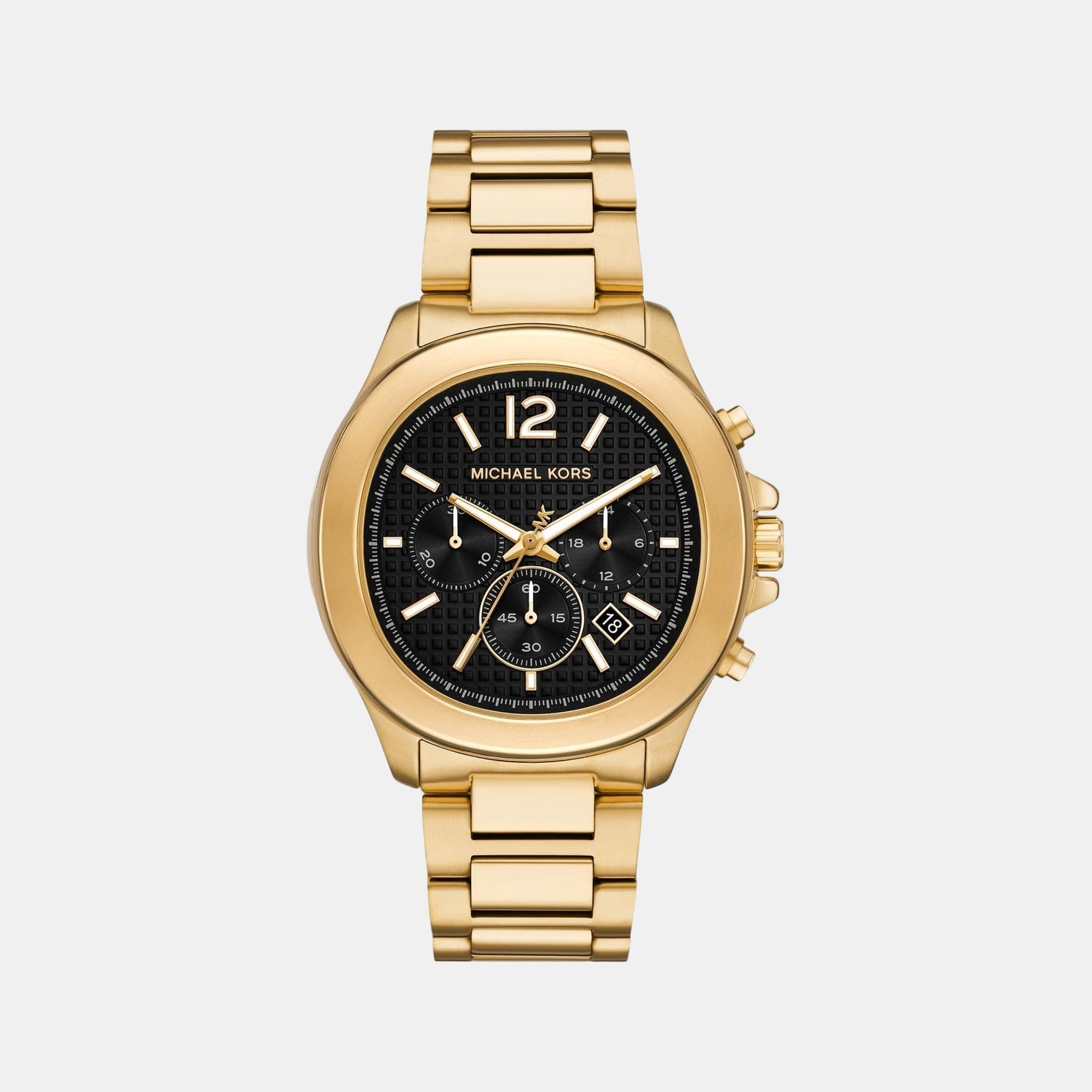 Michael Kors Sage Men Quartz Black Dial Chronograph Stainless Steel Watch Mk9192