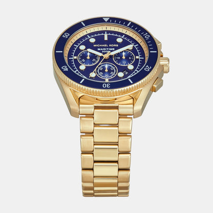 Michael Kors Maritime Men Quartz Blue Dial Chronograph Stainless Steel Watch Mk9202