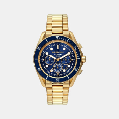 Michael Kors Maritime Men Quartz Blue Dial Chronograph Stainless Steel Watch Mk9202
