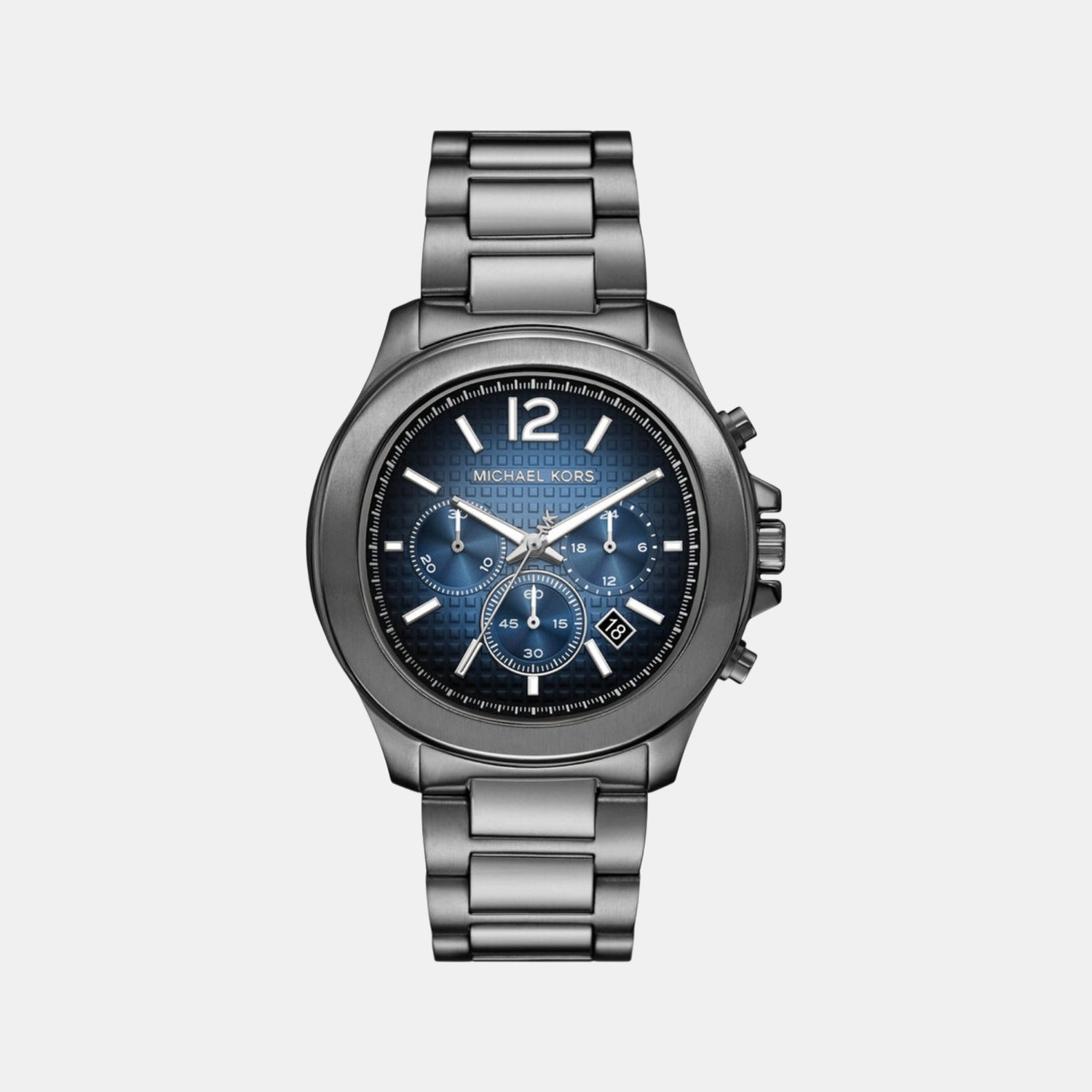 Michael Kors Sage Men Quartz Blue Dial Chronograph Stainless Steel Watch Mk9213