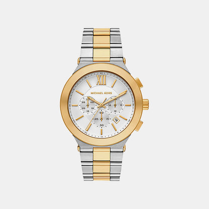 Michael Kors Billie Men Quartz White Dial Chronograph Stainless Steel Watch Mk9221