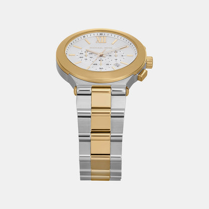 Michael Kors Billie Men Quartz White Dial Chronograph Stainless Steel Watch Mk9221