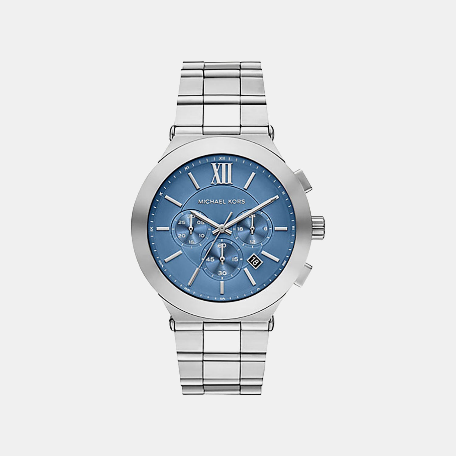 Michael Kors Billie Men Quartz Blue Dial Analog Stainless Steel Watch Mk9222