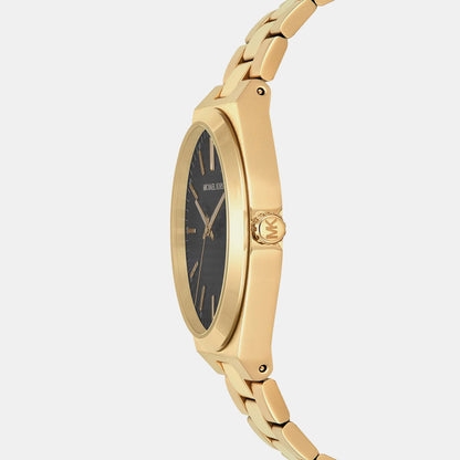 Michael Kors Lenox Men Quartz Black Dial Analog Stainless Steel Watch Mk9226