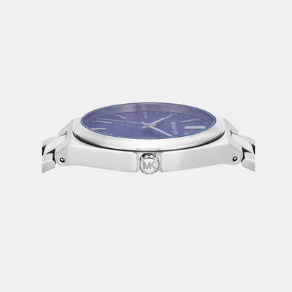 Michael Kors Lenox Men Quartz Blue Dial Analog Stainless Steel Watch Mk9227