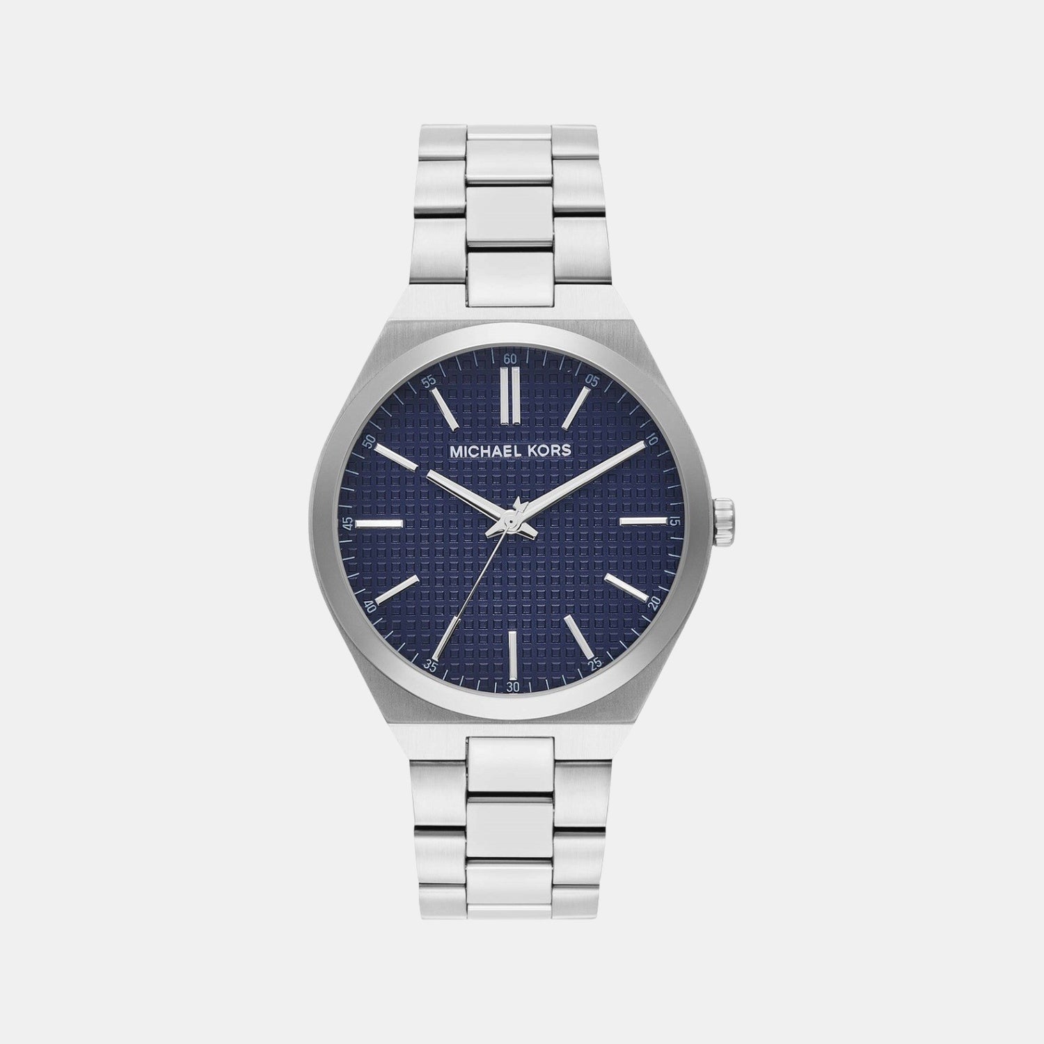Michael Kors Lenox Men Quartz Blue Dial Analog Stainless Steel Watch Mk9227