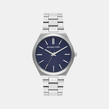 Michael Kors Lenox Men Quartz Blue Dial Analog Stainless Steel Watch Mk9227