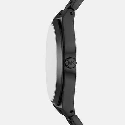Michael Kors Lenox Men Quartz Black Dial Analog Stainless Steel Watch Mk9228