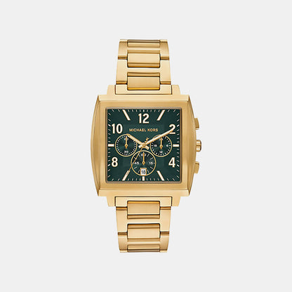 Michael Kors Rhys Men Quartz Green Dial Chronograph Stainless Steel Watch Mk9229