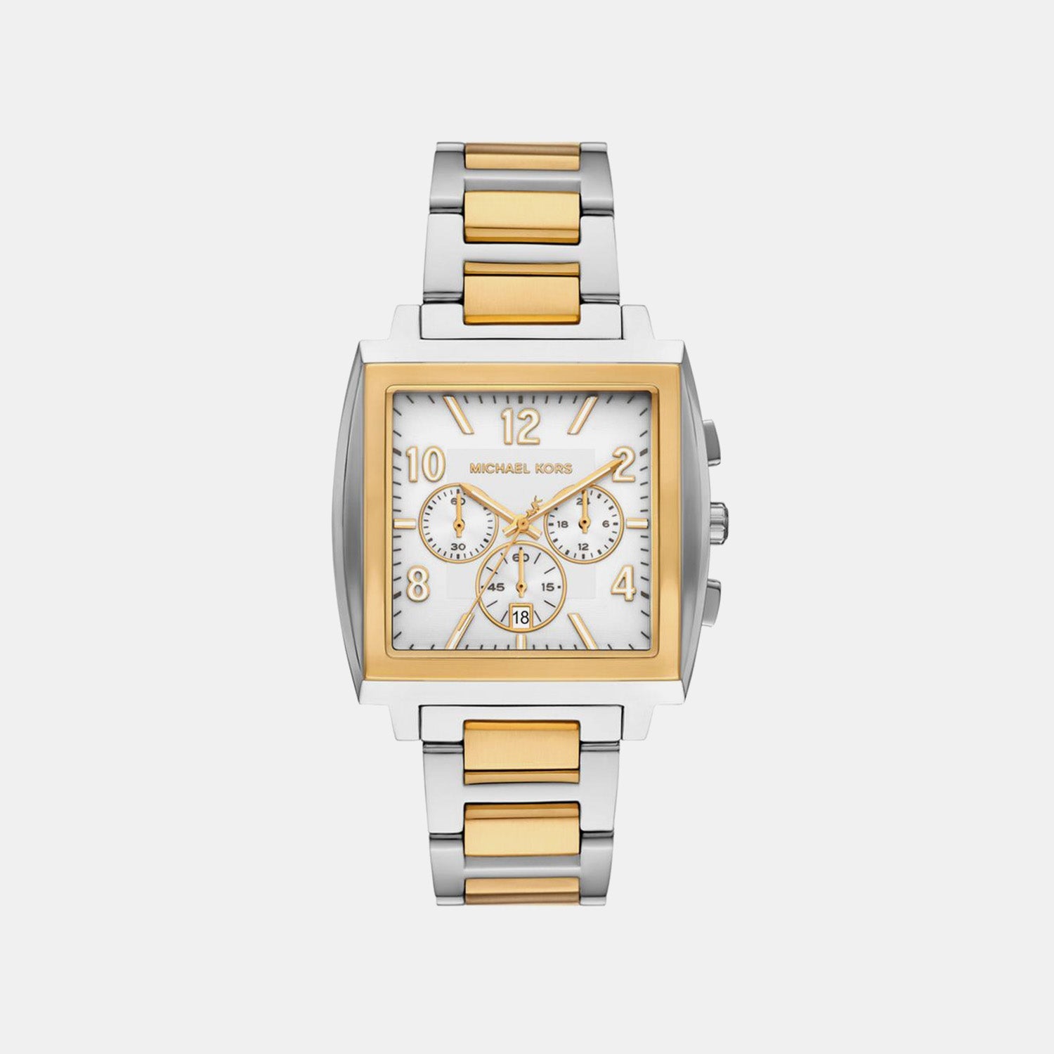 Michael Kors Men Quartz White Dial Chronograph Stainless Steel Watch Mk9240