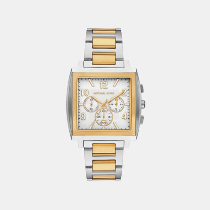 Michael Kors Men Quartz White Dial Chronograph Stainless Steel Watch Mk9240