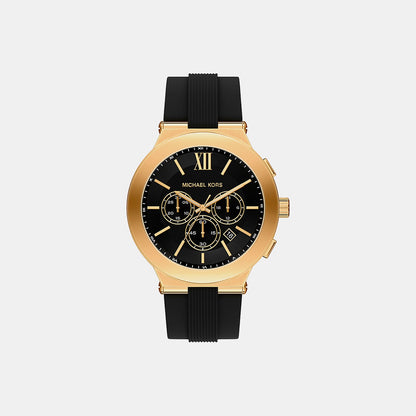 Michael Kors Billie Men Quartz Black Dial Chronograph Silicone Watch Mk9253