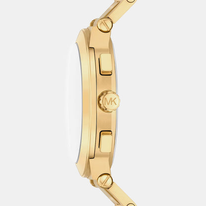 Michael Kors Oversized Billie Men Quartz Gold Dial Chronograph Stainless Steel Watch Mk9270Set