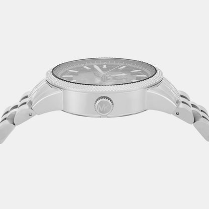 Michael Kors Hutton Men Automatic Black Dial Analog Stainless Steel Watch Mko1076