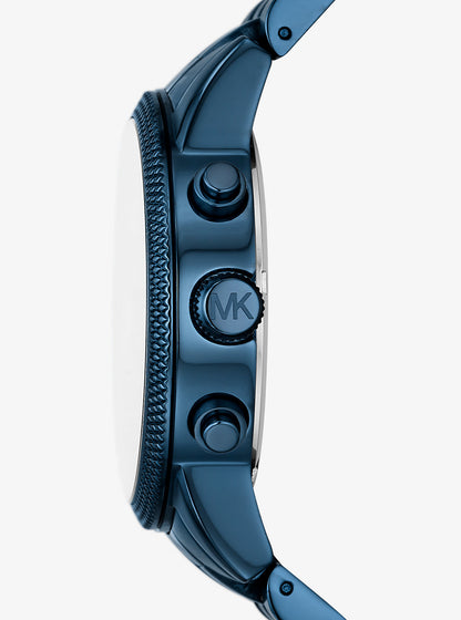 Oversized Hutton Blue-Tone Watch Navy Navy