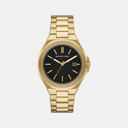 Michael Kors Callum Men Quartz Black Dial Analog Stainless Steel Watch Mko1179
