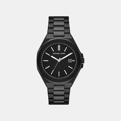 Michael Kors Callum Men Quartz Black Dial Analog Stainless Steel Watch Mko1180
