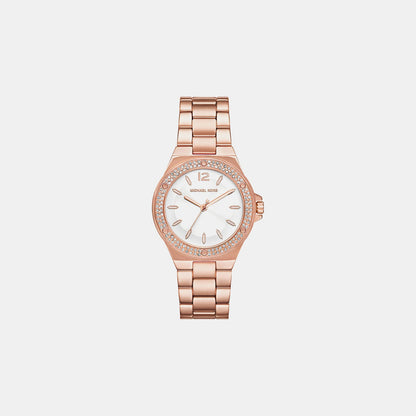 Michael Kors Lennox Women Quartz White Dial Analog Stainless Steel Watch Mko1187